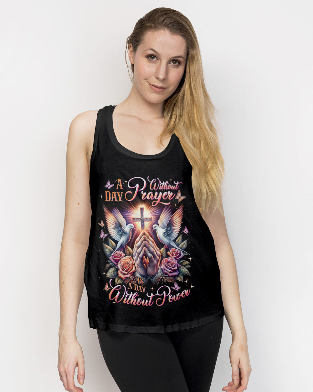 A Day Without Prayer Is A Day Without Power Women's All Over Print Shirt - Tlnt2609251