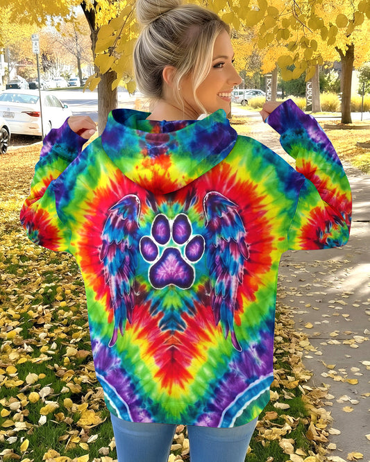 RAINBOW PSYCHEDELIC PAWPRINT MIRAGE ALL OVER PRINT - YHHG1201262