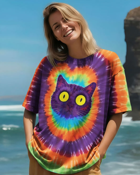 FUNNY CAT SWIRL ALL OVER PRINT - TLNO0901261
