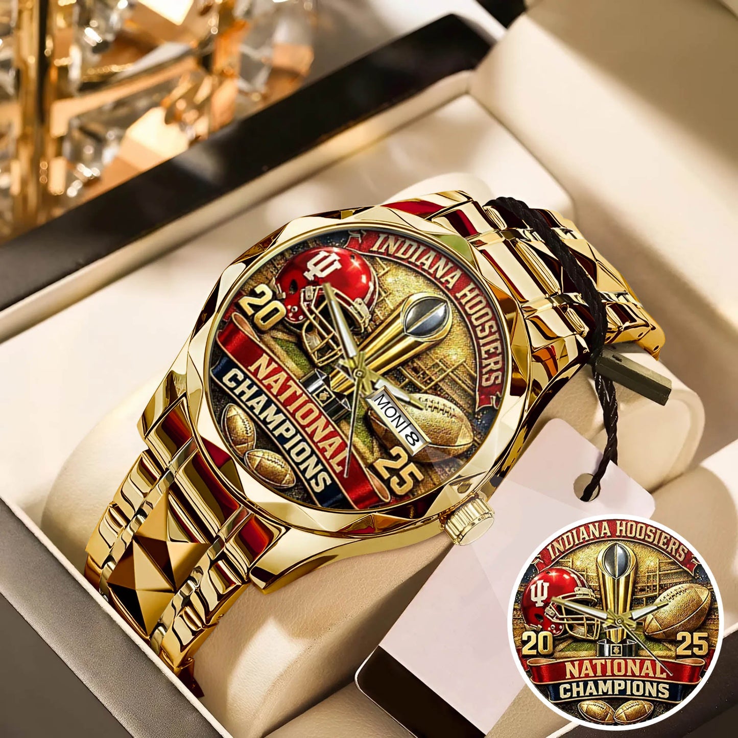Personalized Indiana Hoosiers Football Watch