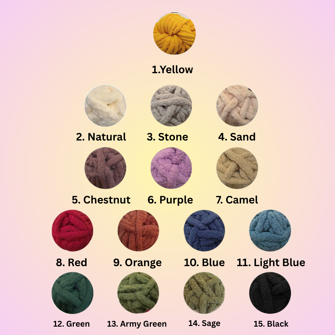 Personalized 0.78" wide - Chunky Chenille Yarn Custom Text Embroidered T-shirt Hoodie Sweatshirt