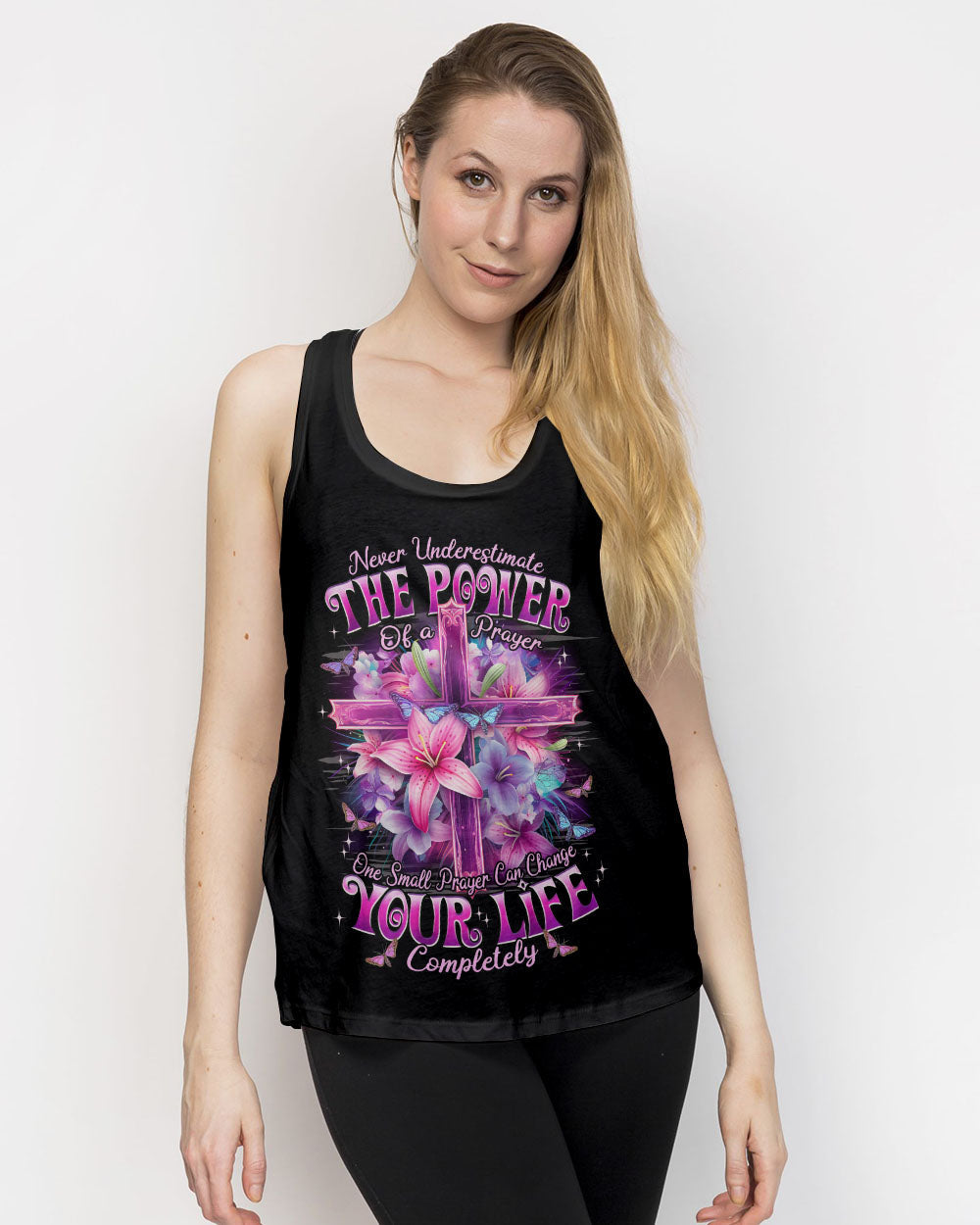 Never Underestimate The Power Of A Prayer Women's All Over Print Shirt - Typq2409253