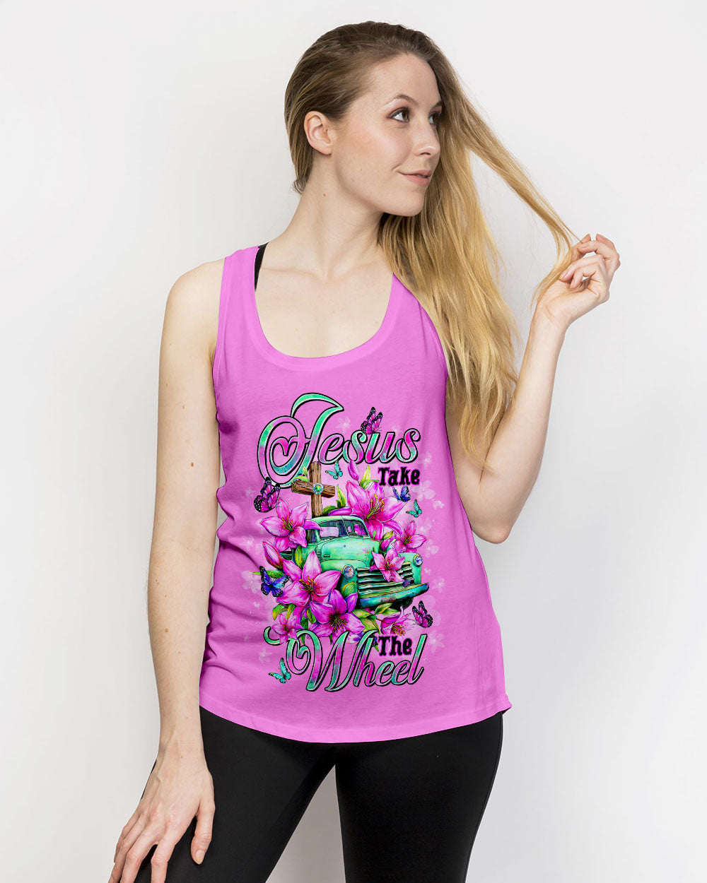 Jesus Take The Wheel Women's All Over Print Shirt - Tltr2609251