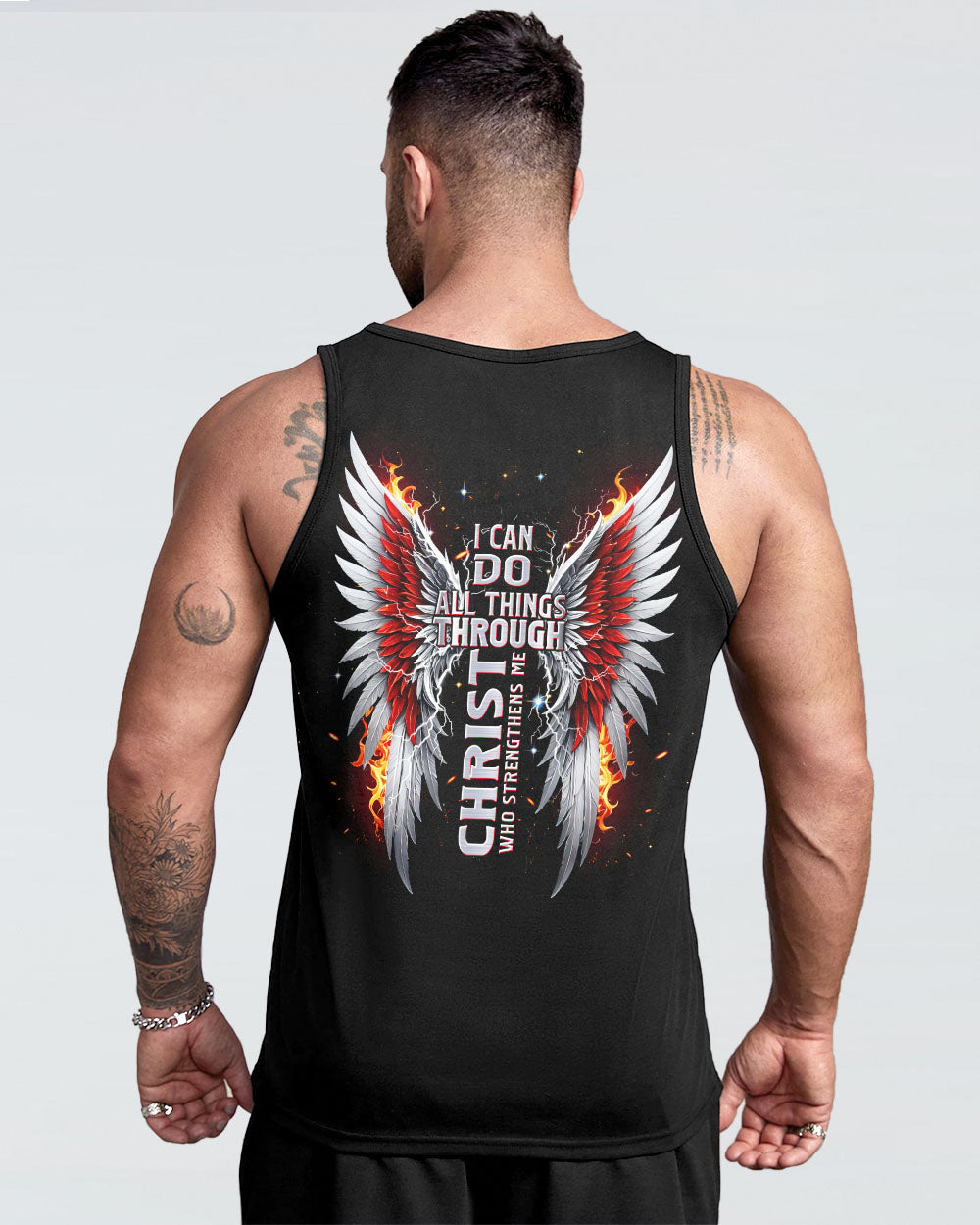 (Hot Deal) I Can Do All Things Cross Wings Men's All Over Print Shirt - Tltw0402255