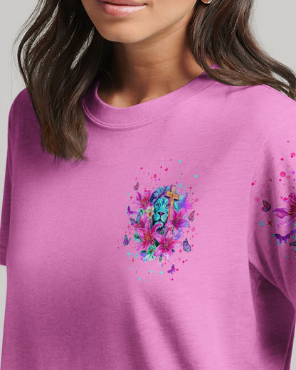 God's Grace Is Bigger Than My Sins Lion Lilies Women's All Over Print Shirt  - Tlnt2709251