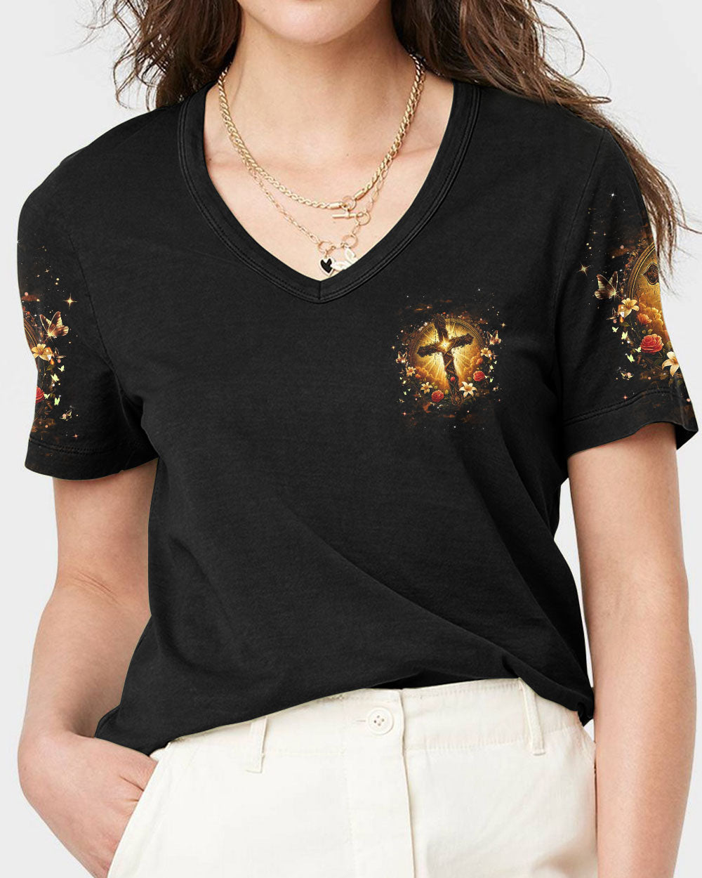 When God Steps In Miracles Happen Women's All Over Print Shirt - Yhhg2409254