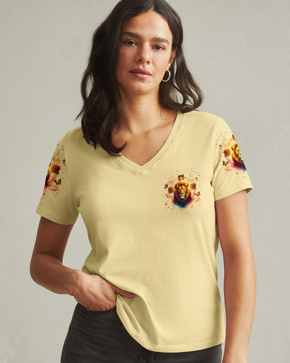 Jesus Dropped The Charges Lion Women's All Over Print Shirt - Yhhg2609253