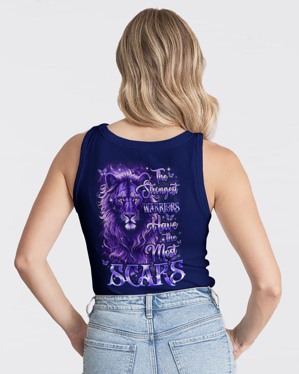 The Strongest Warriors Have The Most Scars Lion Women's All Over Print Shirt - Tyqy0210252