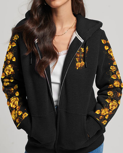 Lord Stood With Me Cross Golden Rose Women's All Over Print Shirt - Tltw2609251