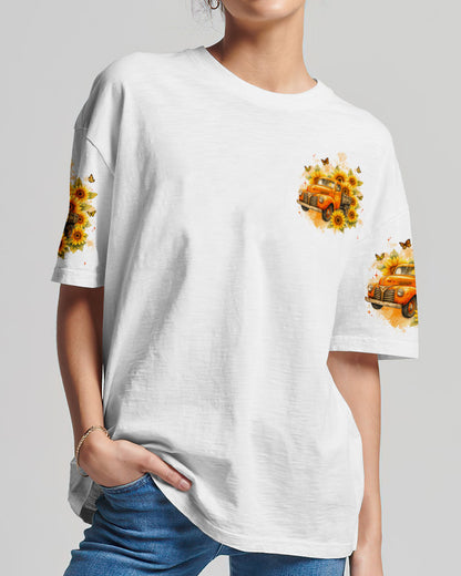 Jesus Take The Wheel Sunflower Women's All Over Print Shirt - Typq2909251
