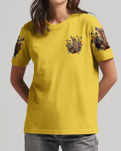 Blessed By God Loved By Jesus Warrior Flower  Women's All Over Print Shirt - Tltr3009251