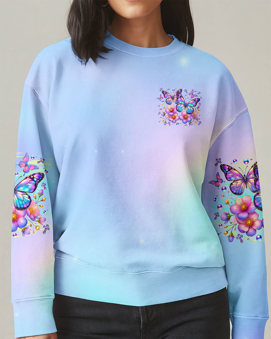 When Butterflies Appear Angels Are Near Women's All Over Print Shirt - Tltr3009253