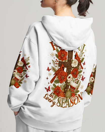 God Is Faithful Cardinal Christmas Women's All Over Print Shirt - Tlno0110253