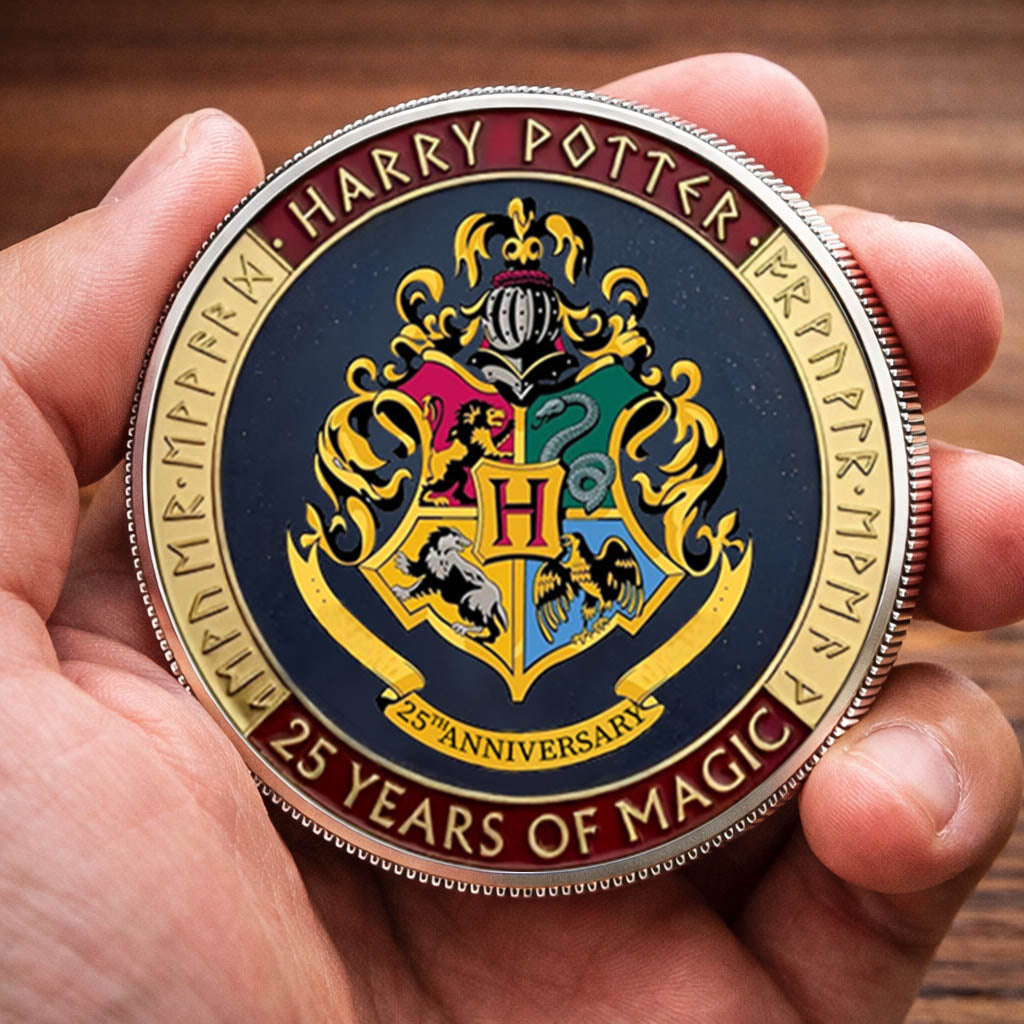 Harry Potter 25 Years Of Magic Printed Commemorative Coin
