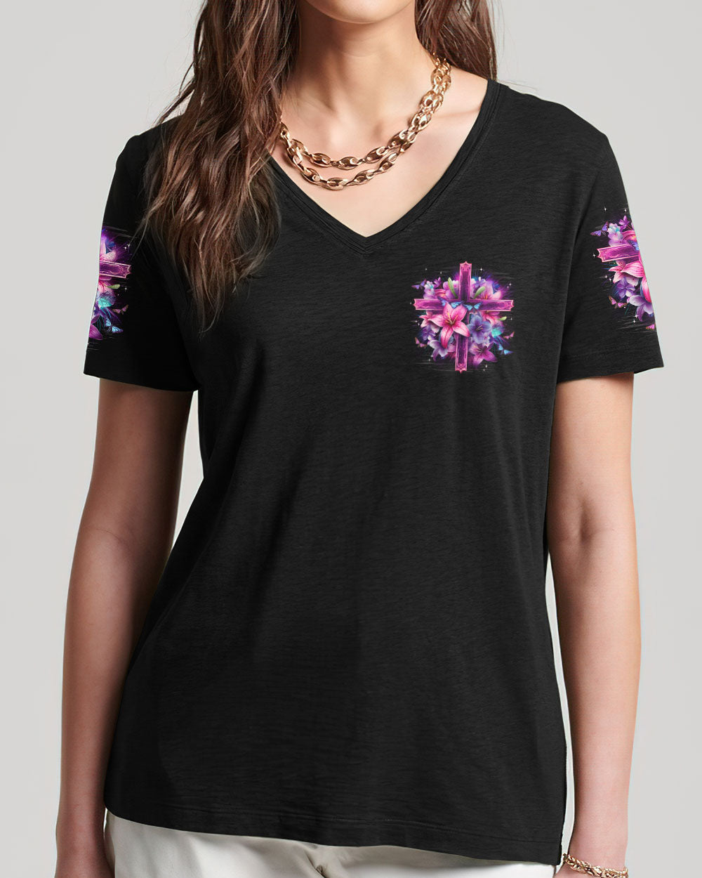 Never Underestimate The Power Of A Prayer Women's All Over Print Shirt - Typq2409253