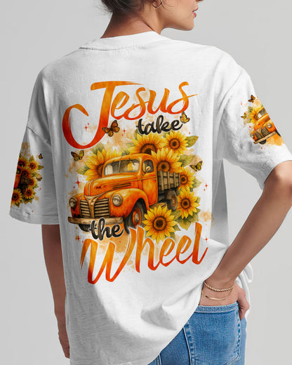 Jesus Take The Wheel Sunflower Women's All Over Print Shirt - Typq2909251