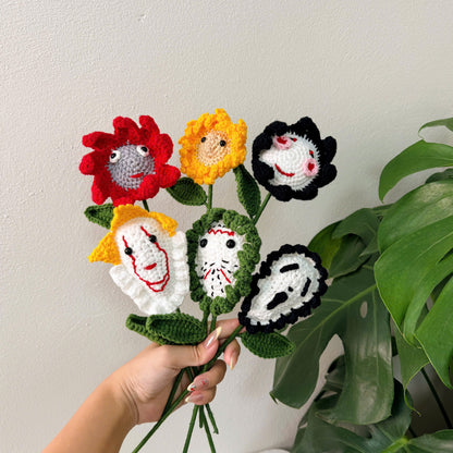 Halloween Crochet Flower Bouquet – Cute & Spooky Handmade Gift