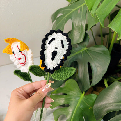 Halloween Crochet Flower Bouquet – Cute & Spooky Handmade Gift