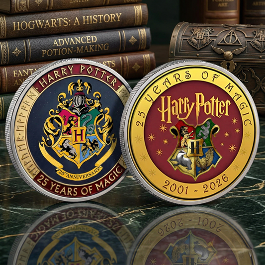 Harry Potter 25 Years Of Magic Printed Commemorative Coin