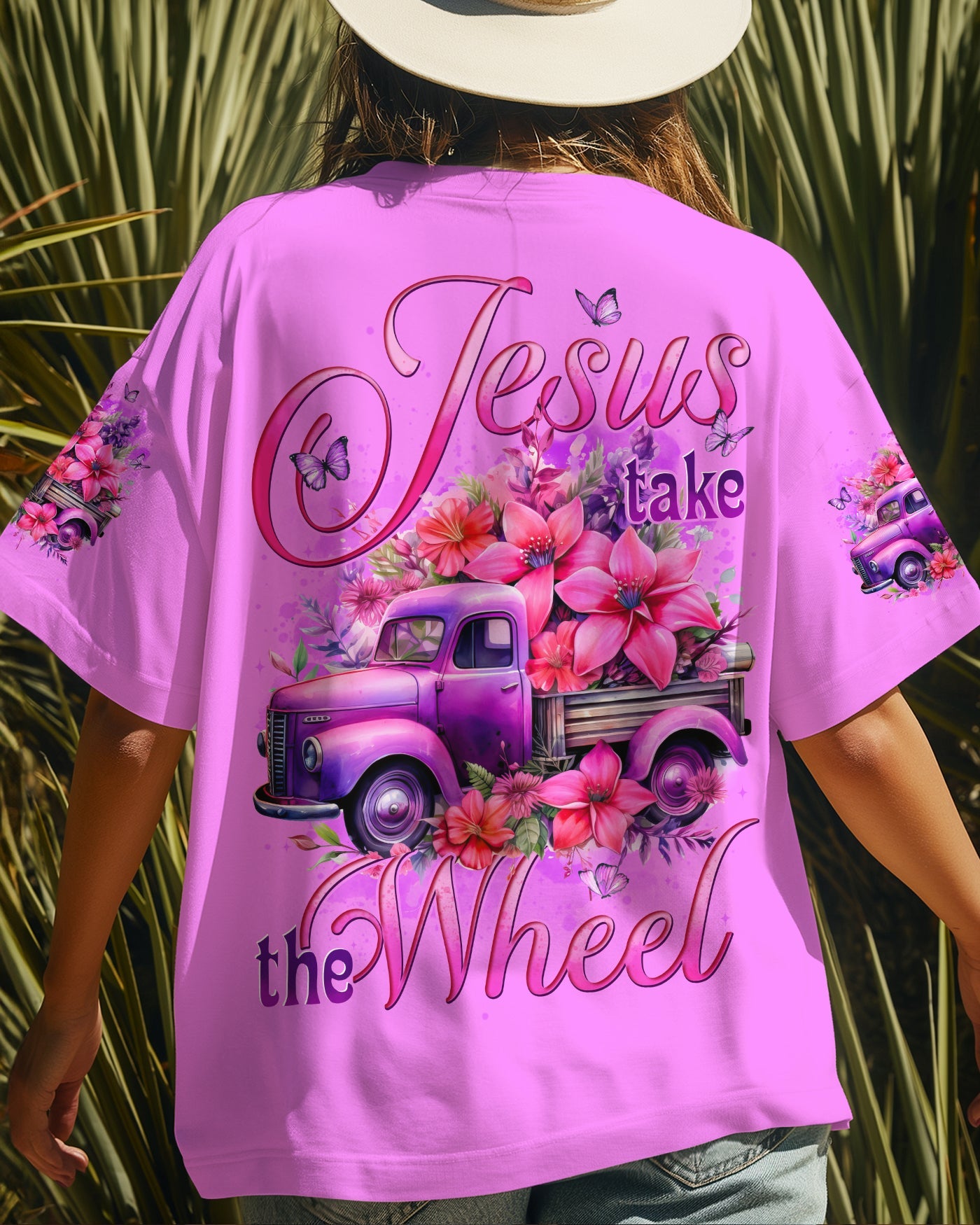 Jesus Take The Wheel Women's All Over Print Shirt - Tytd2909252