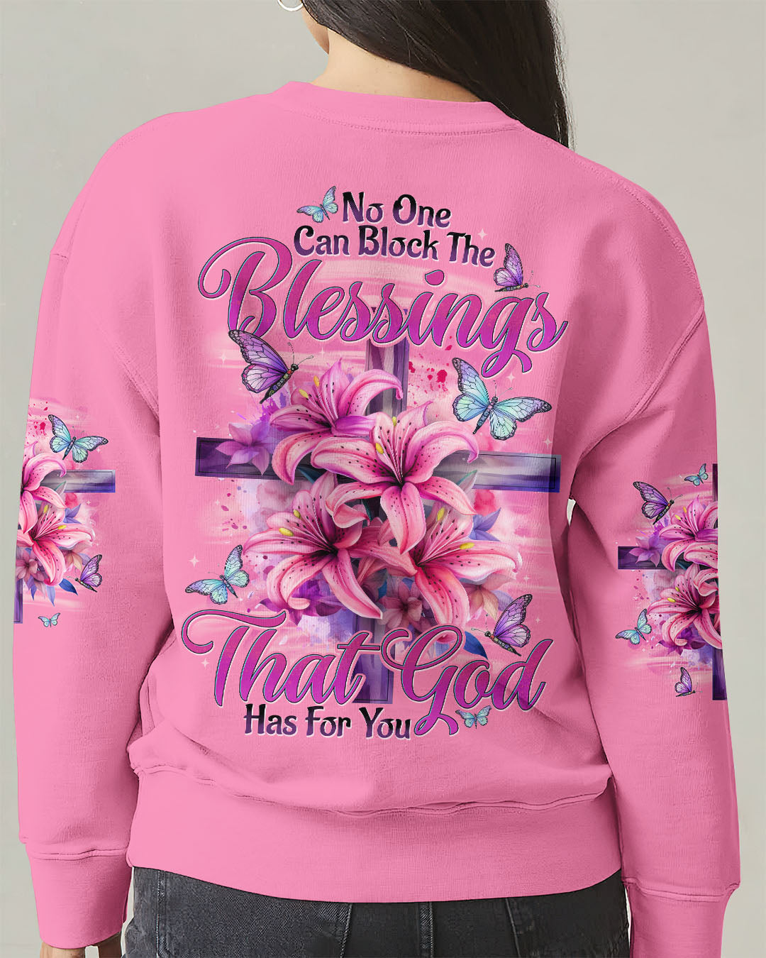 No One Can Block The Blessings Women's All Over Print Shirt - Tytd2409251