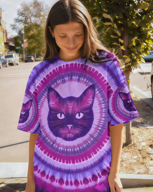 PURPLE CAT AURA ALL OVER PRINT - TYQY0701262