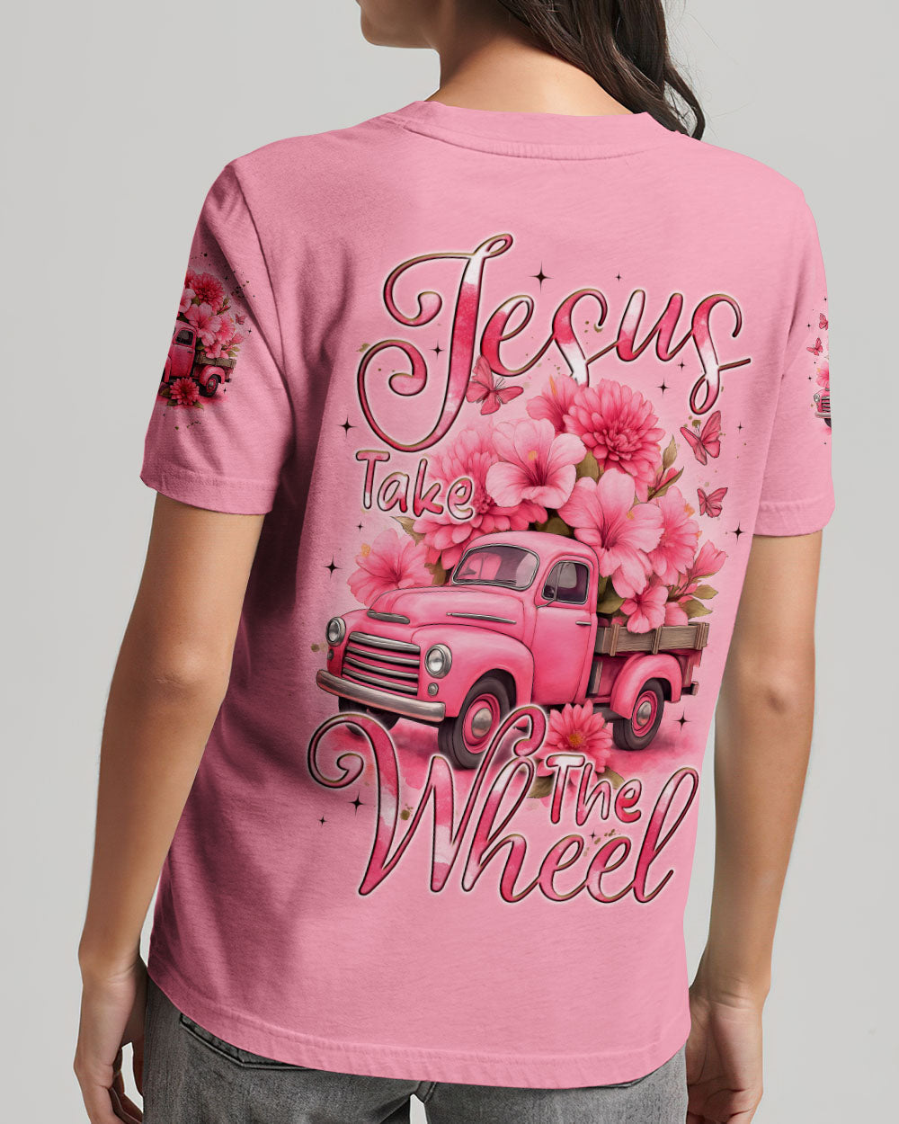 Jesus Take The Wheel Women's All Over Print Shirt - Tyqy2509251