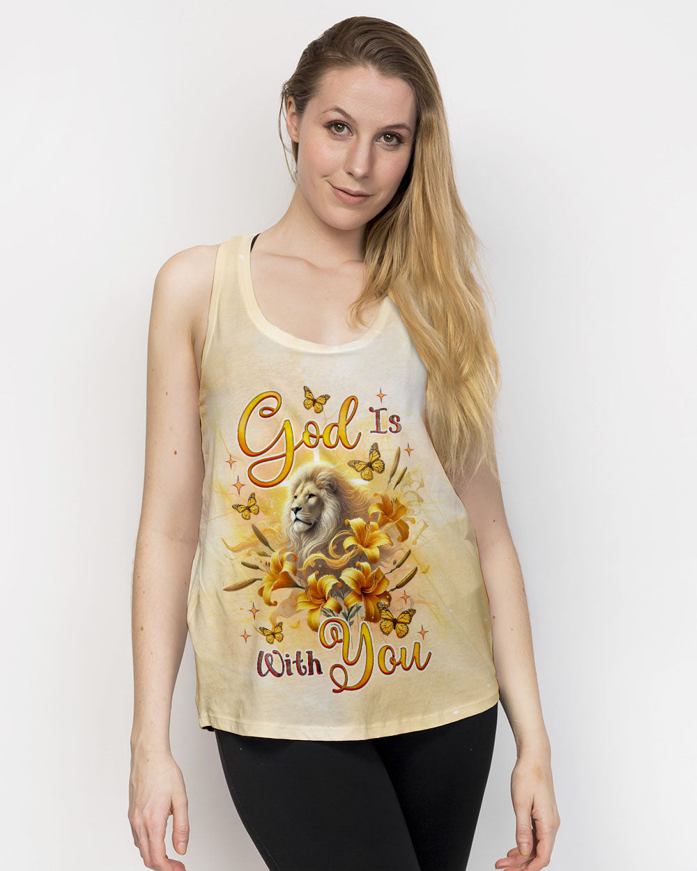 (Hot Deal) God Is With You Lilies Lion  Women's All Over Print Shirt  -  Tlnz0702254
