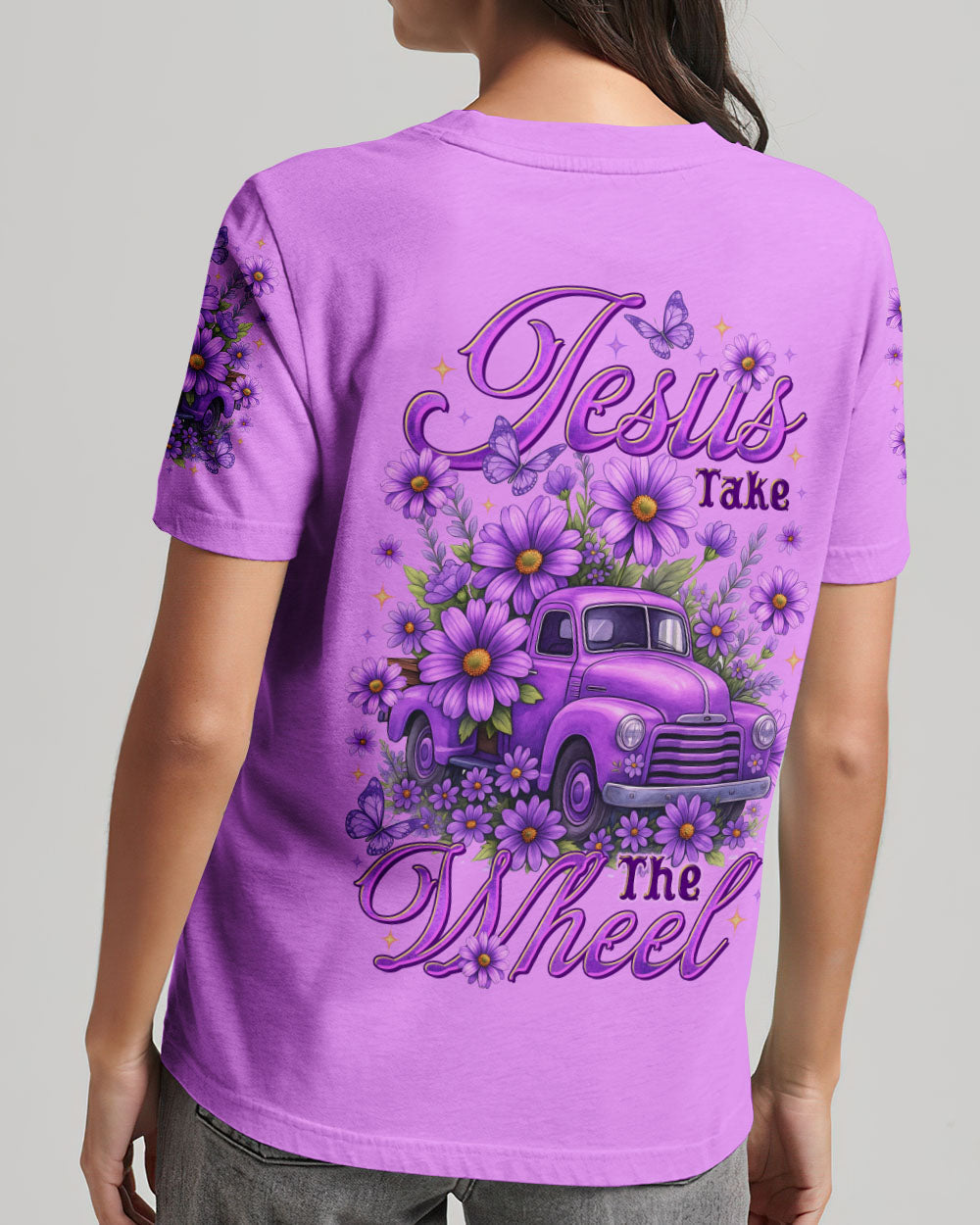 Jesus Take The Wheel Women's All Over Print Shirt - Tltr2309253