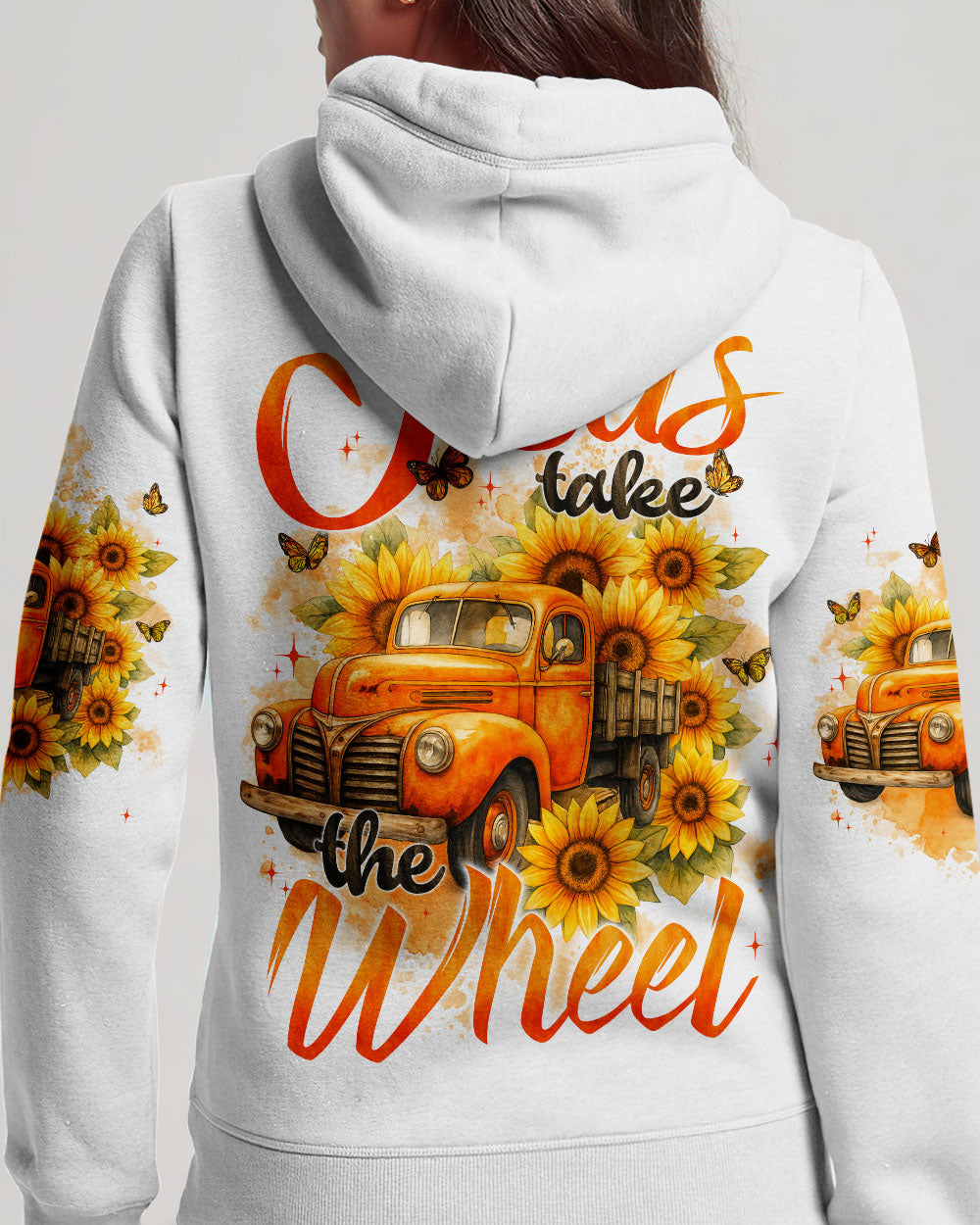 Jesus Take The Wheel Sunflower Women's All Over Print Shirt - Typq2909251