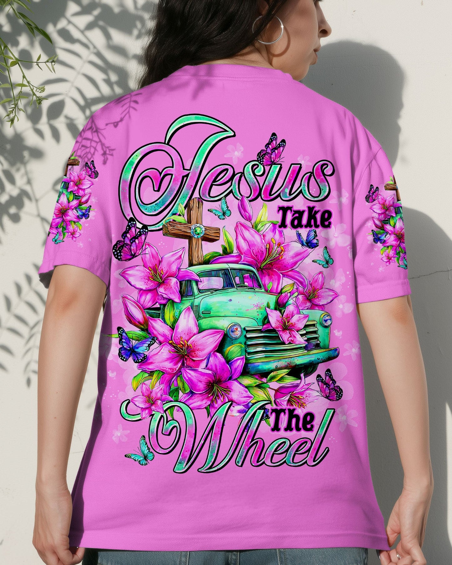 Jesus Take The Wheel Women's All Over Print Shirt - Tltr2609251