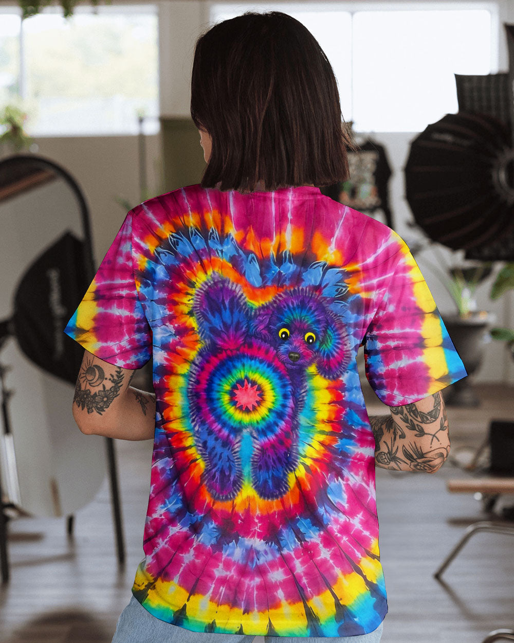 POODLE DOG SWIRL ALL OVER PRINT - TLNO0801261