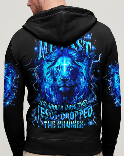 Jesus Dropped The Charges Lion Men's All Over Print Shirt - Yhhn2909254
