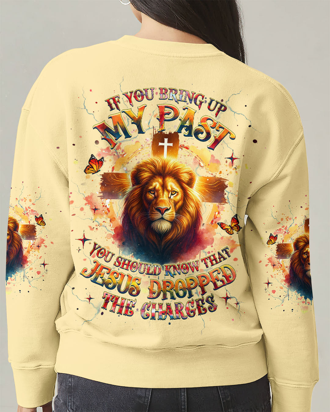 Jesus Dropped The Charges Lion Women's All Over Print Shirt - Yhhg2609253