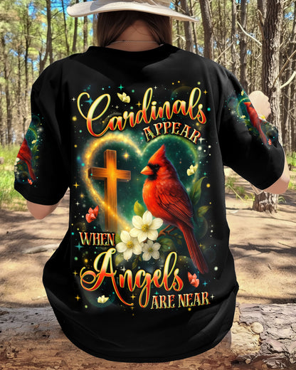 When Cardinals Appear Angels Are Near Women's All Over Print Shirt - Yhln3009253