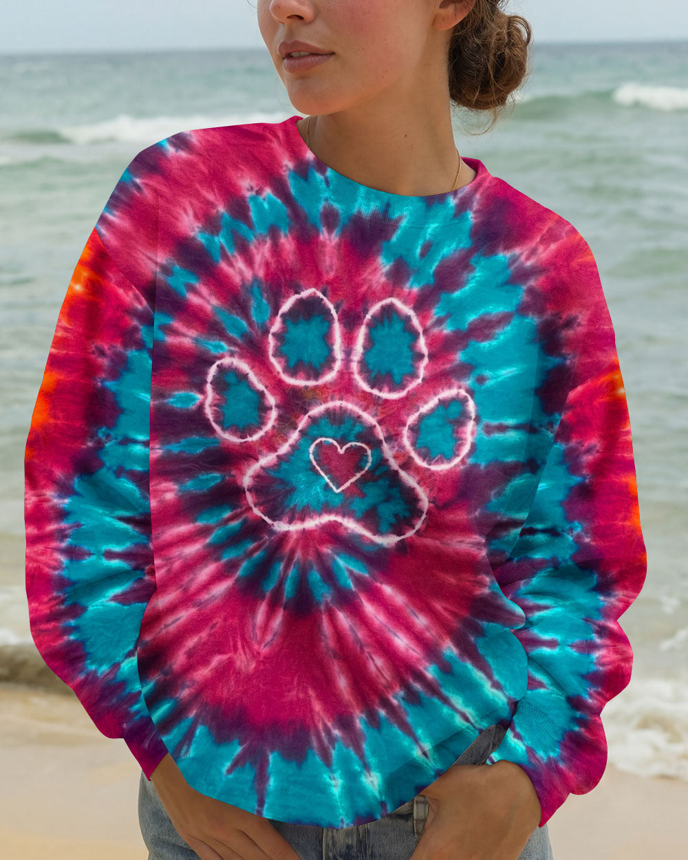 PAW PRINT SWIRL ALL OVER PRINT  - TLNT3012252