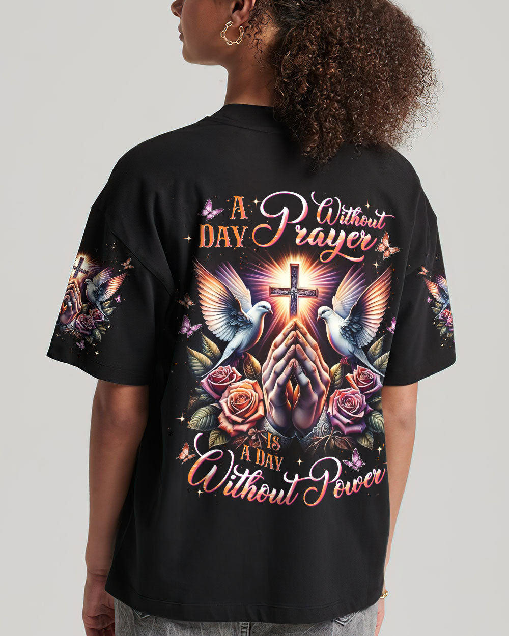 A Day Without Prayer Is A Day Without Power Women's All Over Print Shirt - Tlnt2609251