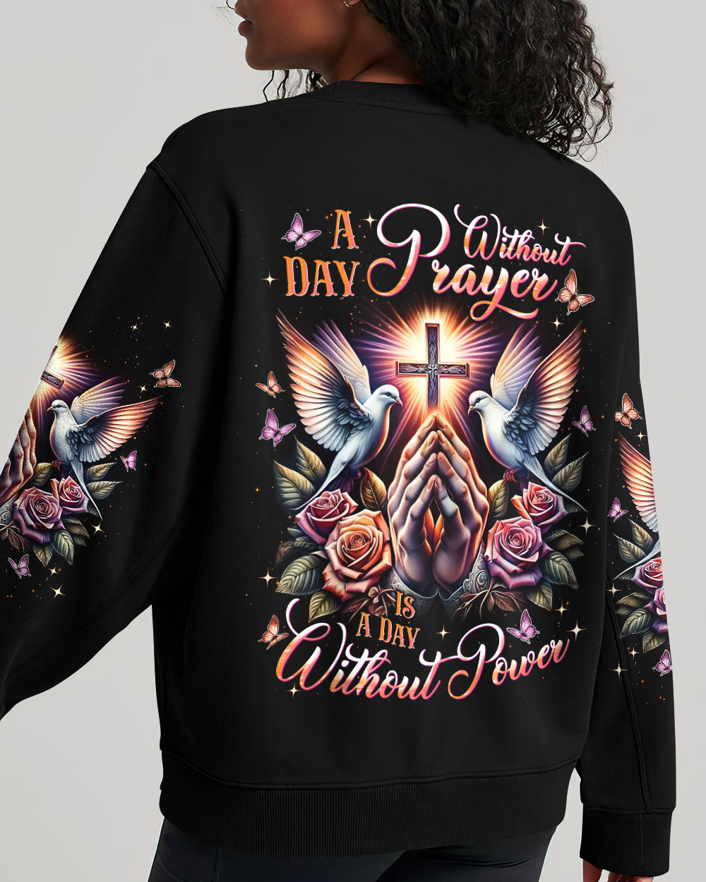 A Day Without Prayer Is A Day Without Power Women's All Over Print Shirt - Tlnt2609251