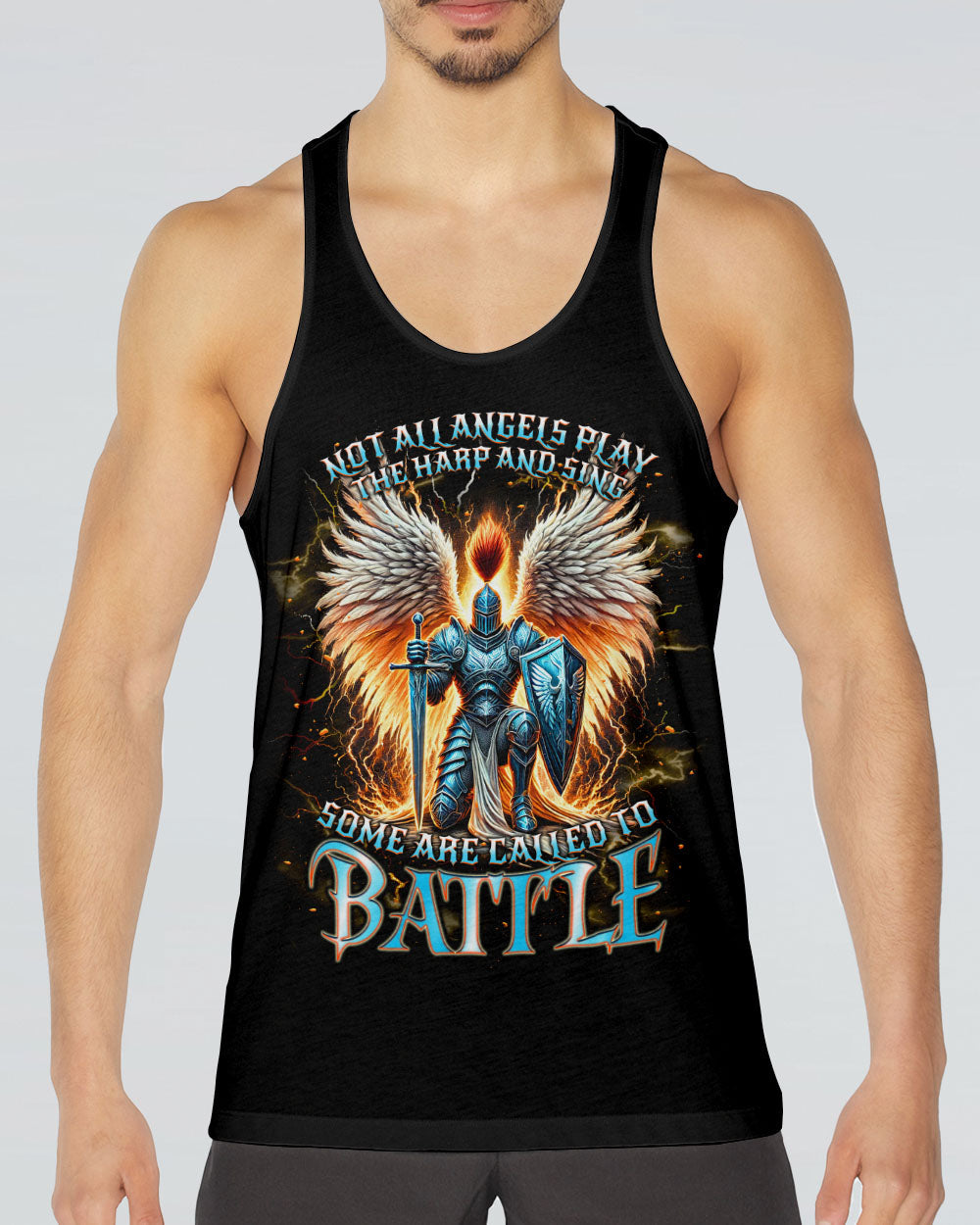 (Hot Deal) Not All Angels Play The Harp And Sing Warrior Men's All Over Print Shirt  - Tlnt0402255