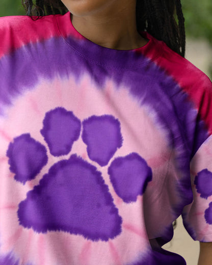 PINK AND PURPLE PAW ALL OVER PRINT - TYPQ0701261