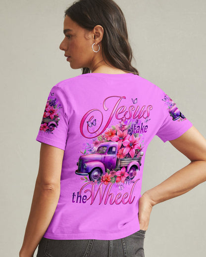 Jesus Take The Wheel Women's All Over Print Shirt - Tytd2909252