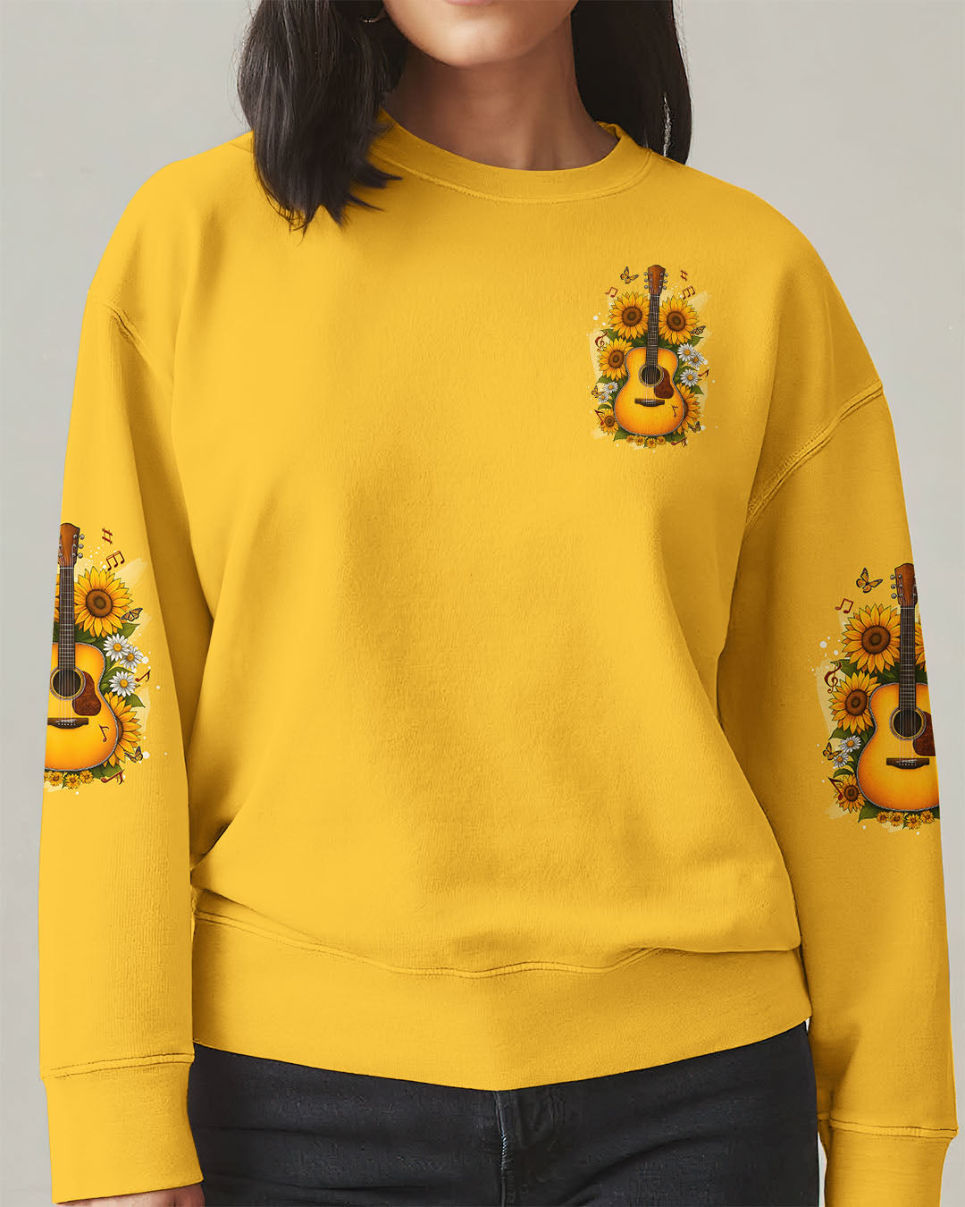 I Will Sing Of The Goodness Of God Guitar Sunflower Women's All Over Print Shirt - Tyqy2709251