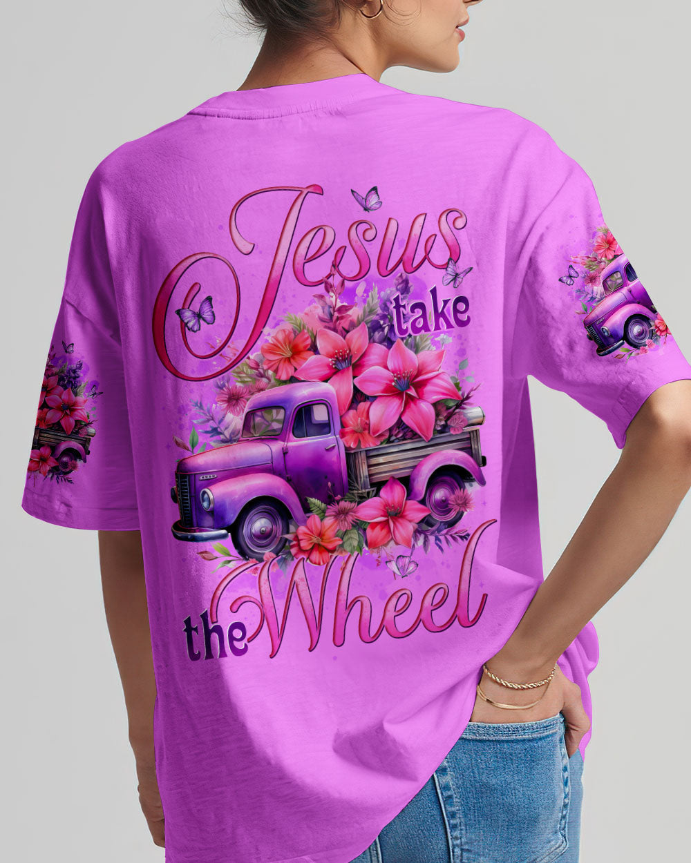 Jesus Take The Wheel Women's All Over Print Shirt - Tytd2909252