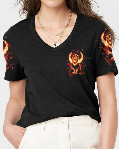 Lord Stood With Me Lion Women's All Over Print Shirt - Tltw2509253