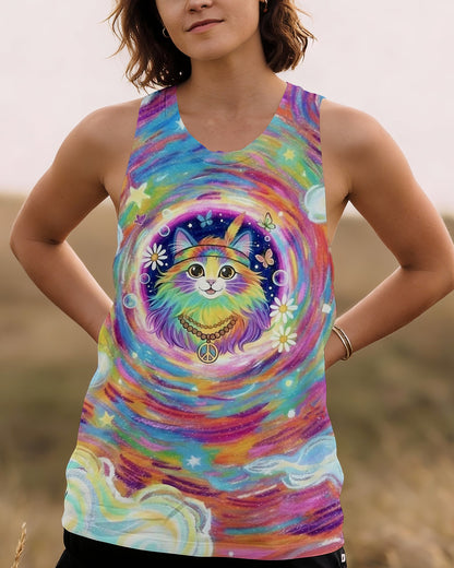 GROOVY GALAXY CAT ALL OVER PRINT - YHLT0801261