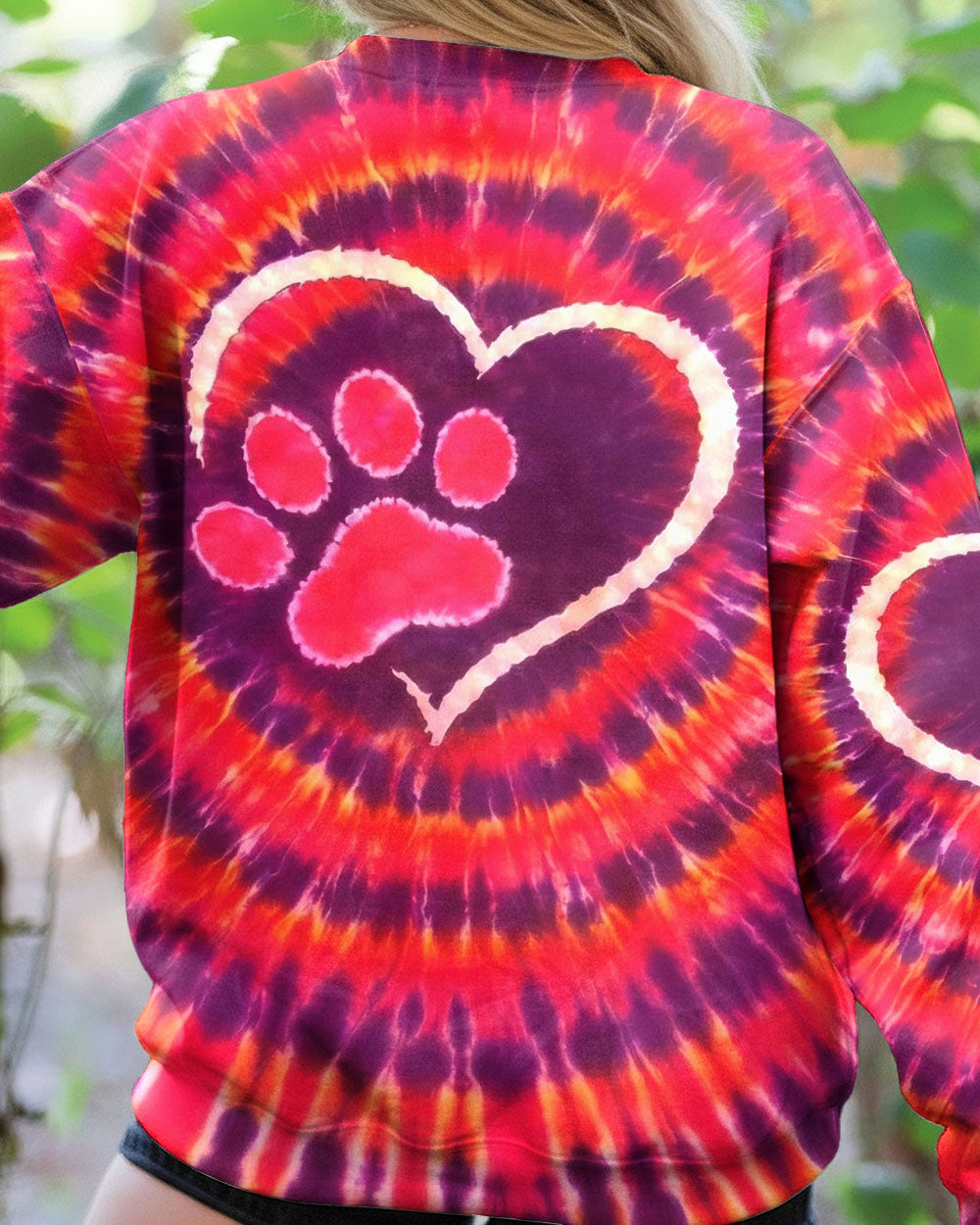 PAW PRINT HEART SWIRL ALL OVER PRINT  - TLNO0501262