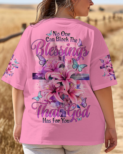 No One Can Block The Blessings Women's All Over Print Shirt - Tytd2409251