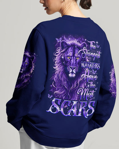 The Strongest Warriors Have The Most Scars Lion Women's All Over Print Shirt - Tyqy0210252