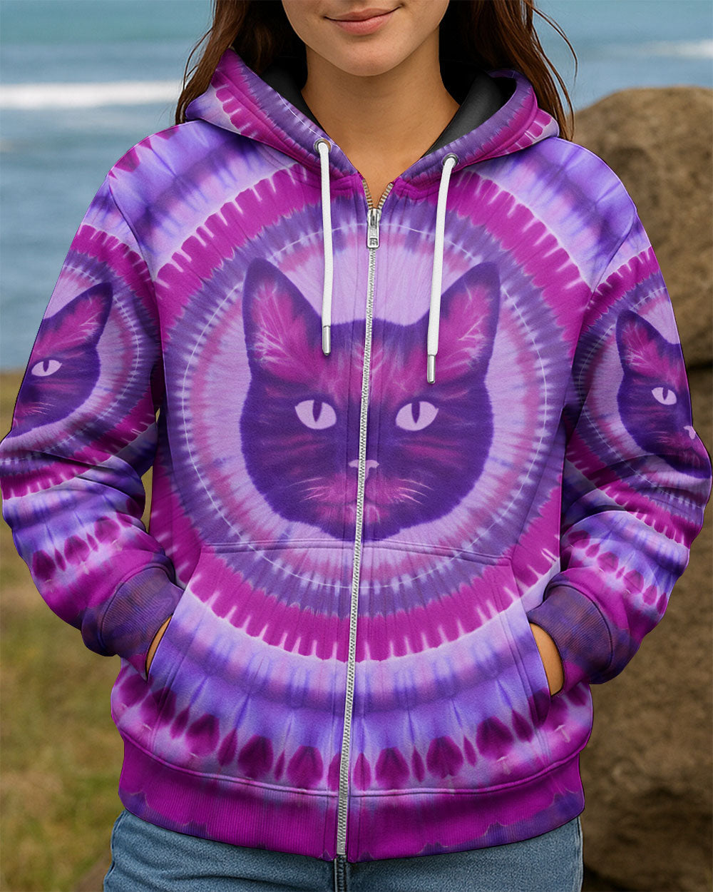 PURPLE CAT AURA ALL OVER PRINT - TYQY0701262