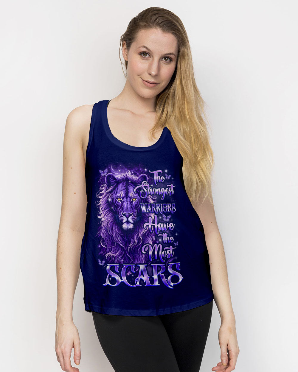 The Strongest Warriors Have The Most Scars Lion Women's All Over Print Shirt - Tyqy0210252